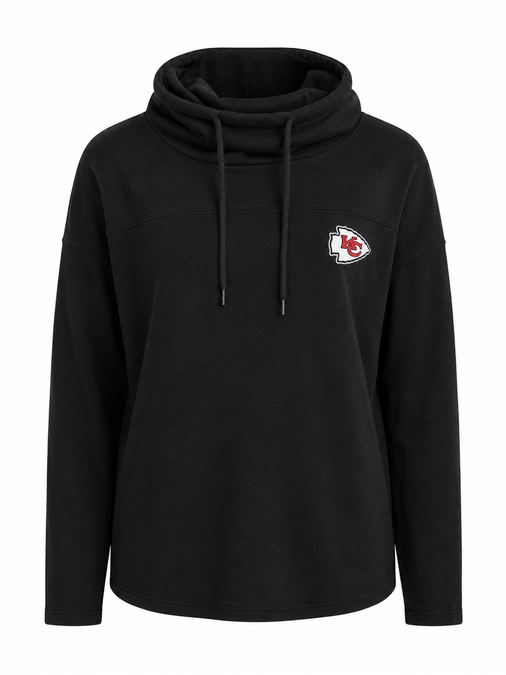 Kansas City Chiefs Black Cowl Neck Pullover